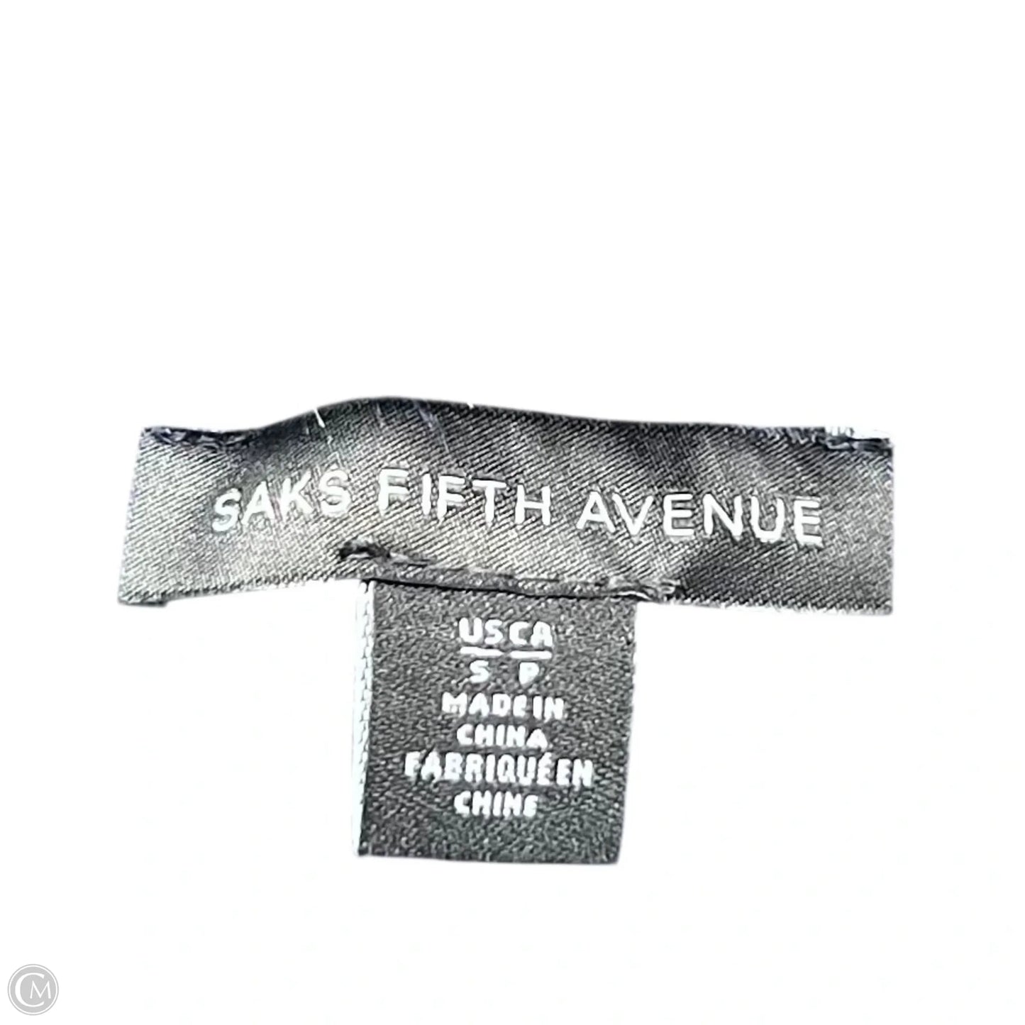 Sweatshirt Collar By Saks Fifth Avenue In Blue, Size: S