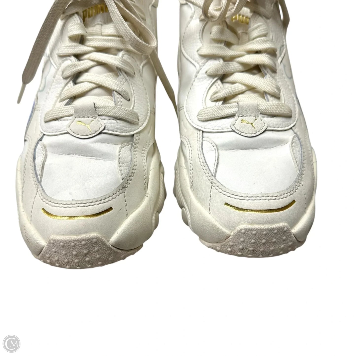 Shoes Sneakers By Puma In Blue & Cream, Size: 10