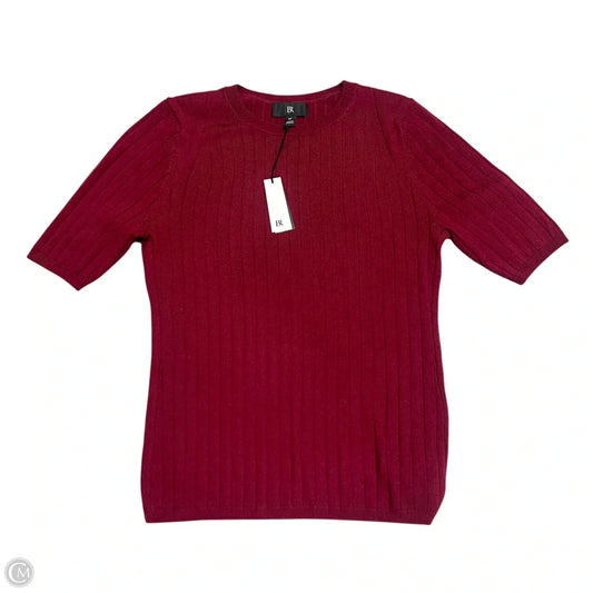 Sweater Short Sleeve By Banana Republic In Red, Size: M