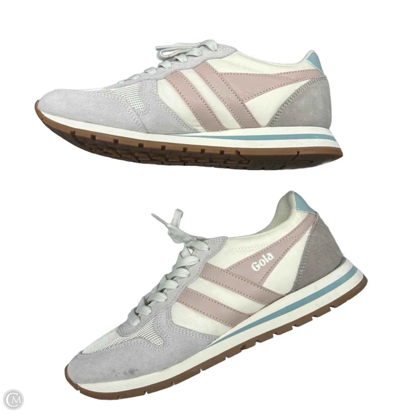 Shoes Sneakers By Gola In Cream & Grey, Size: 8