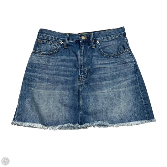 Skirt Mini & Short By Madewell In Blue Denim, Size: 4