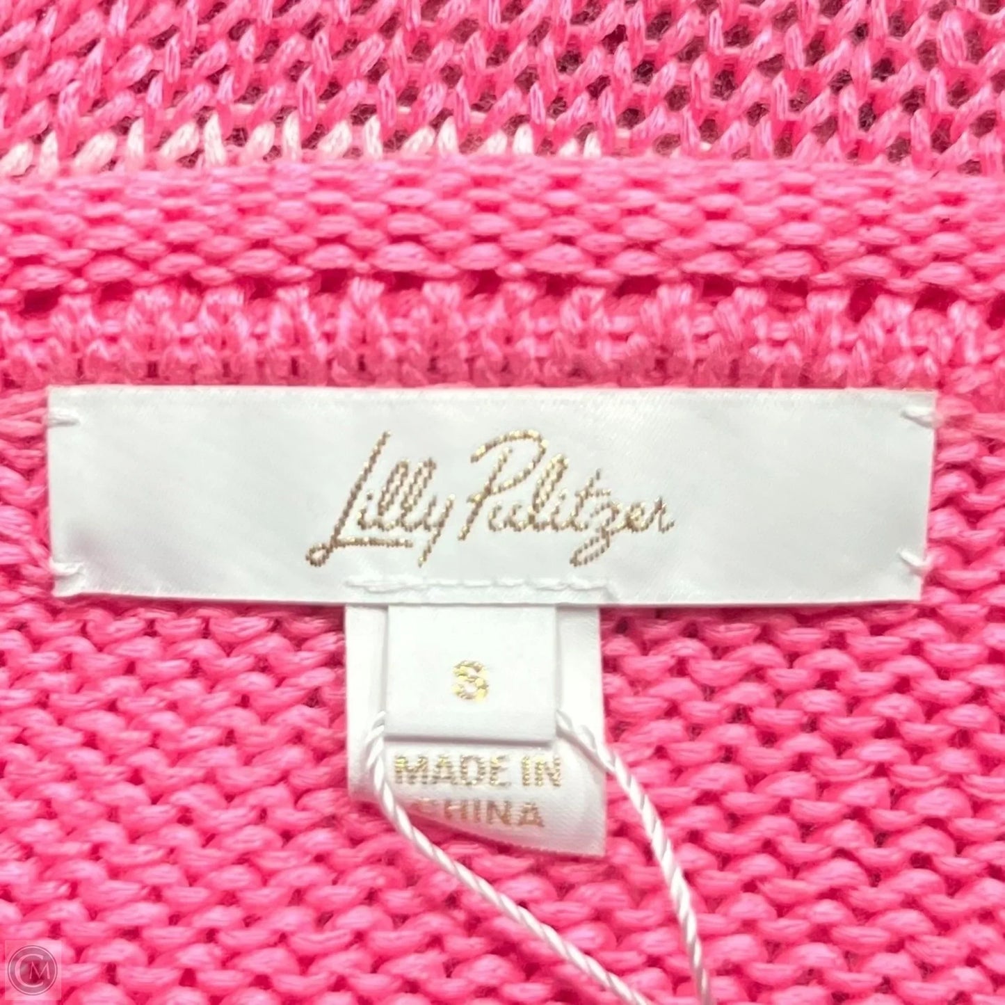 Sweater Designer By Lilly Pulitzer In Pink & White, Size: S