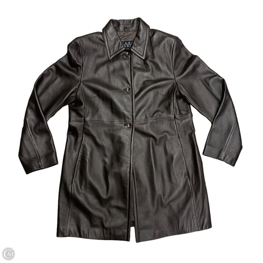 Coat Leather By Cmc In Brown, Size: L