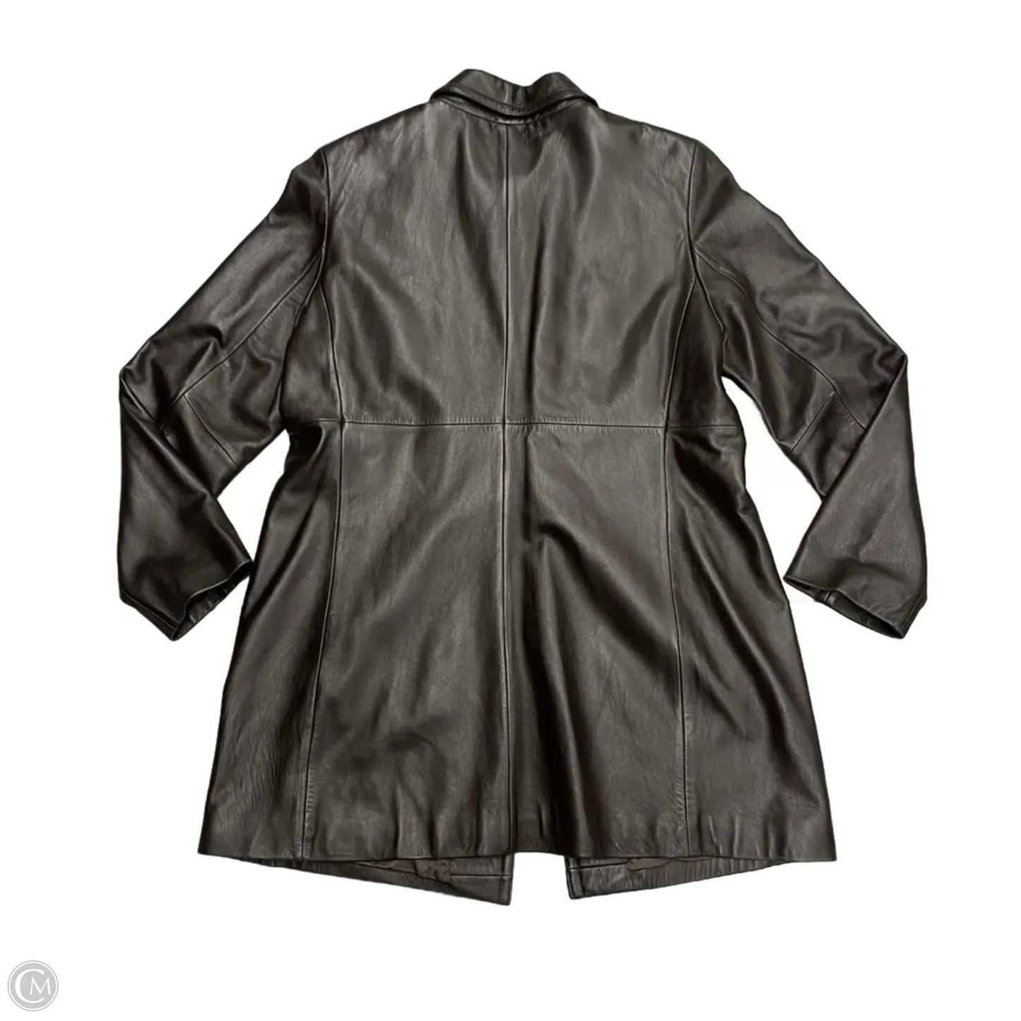 Coat Leather By Cmc In Brown, Size: L