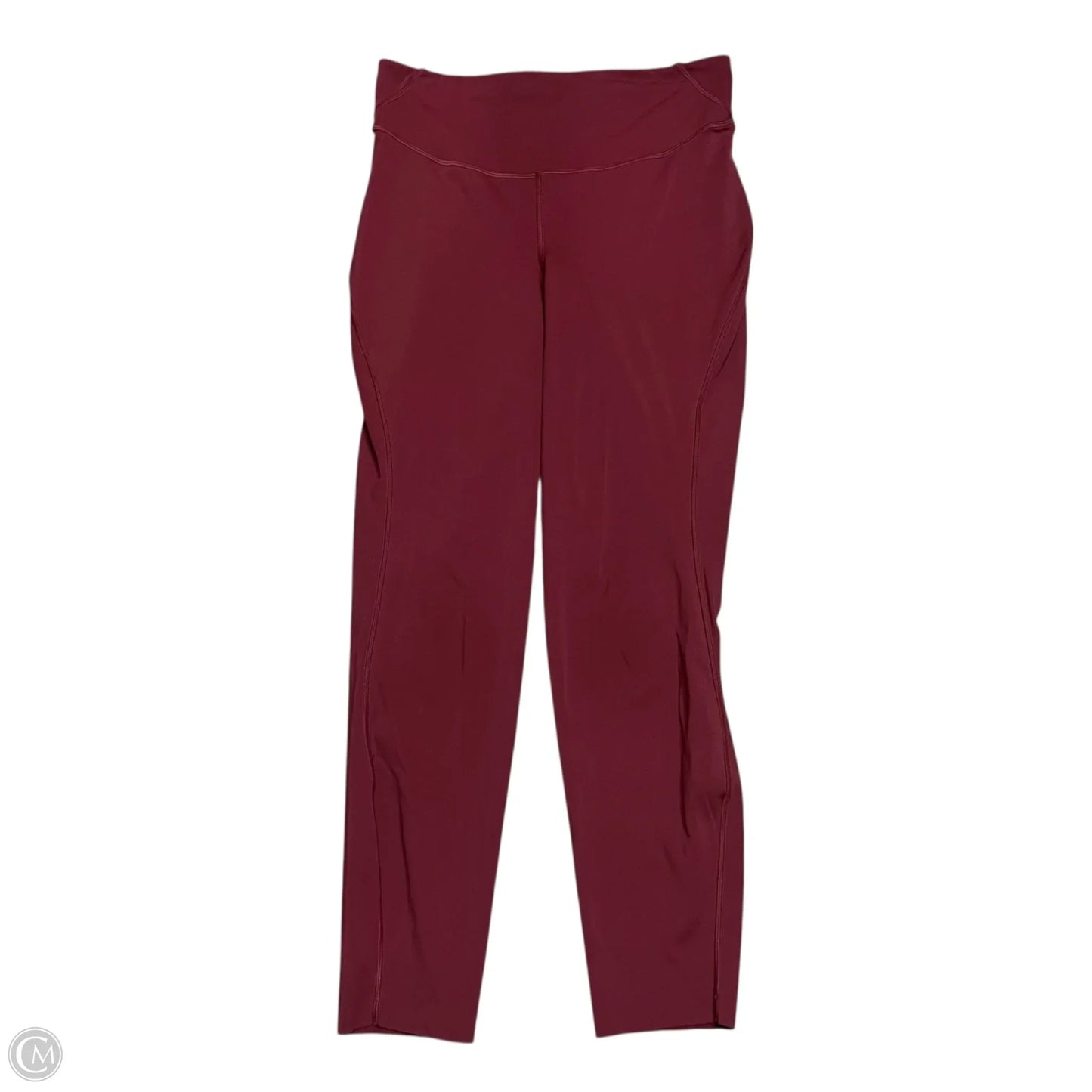 Athletic Leggings By Lululemon In Red, Size: 8