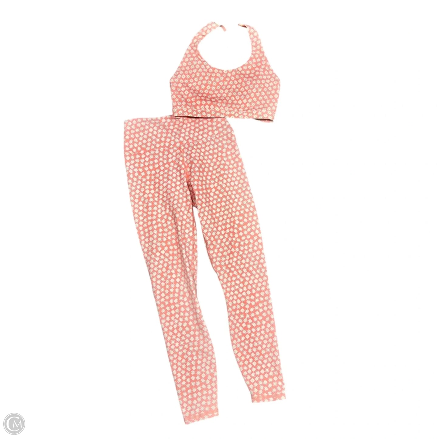 Athletic Pants 2pc By Fabletics In Orange & White, Size: Xxs