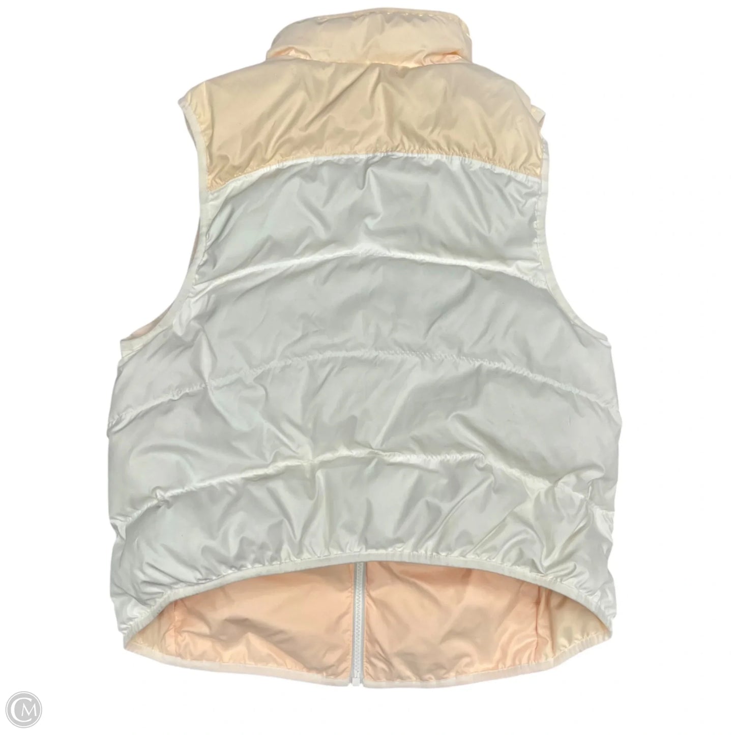 Vest Puffer & Quilted By Nike In Cream & White, Size: S