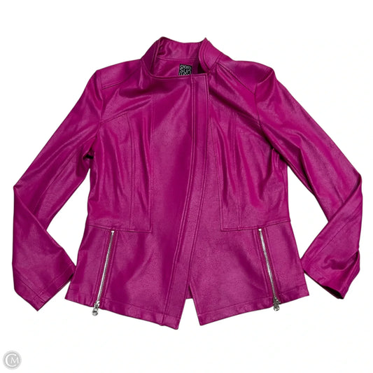 Jacket Moto By Clara Sun Woo In Pink, Size: L