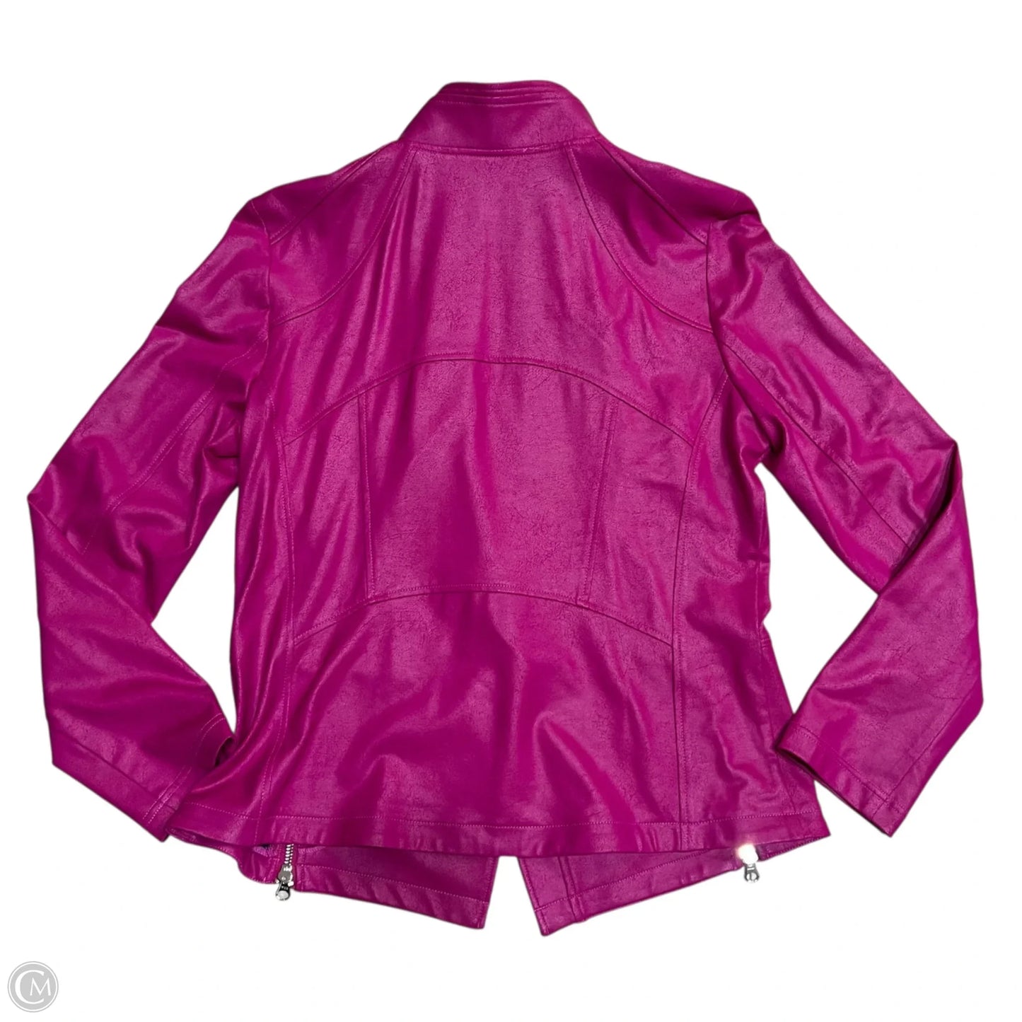 Jacket Moto By Clara Sun Woo In Pink, Size: L