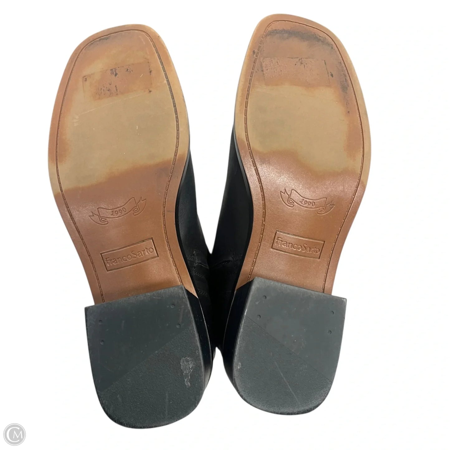 Boots Ankle Heels By Franco Sarto In Black, Size: 9