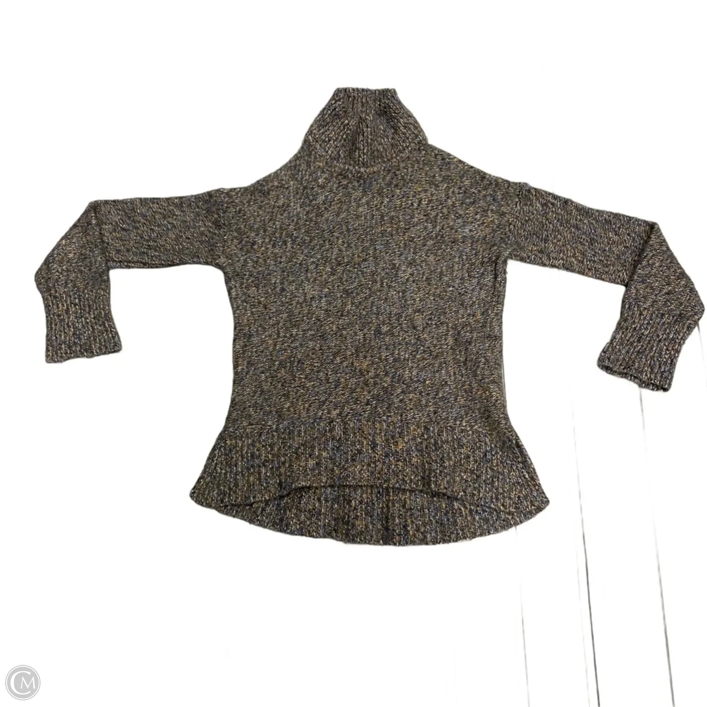 Sweater By Theory In Blue & Tan, Size: S