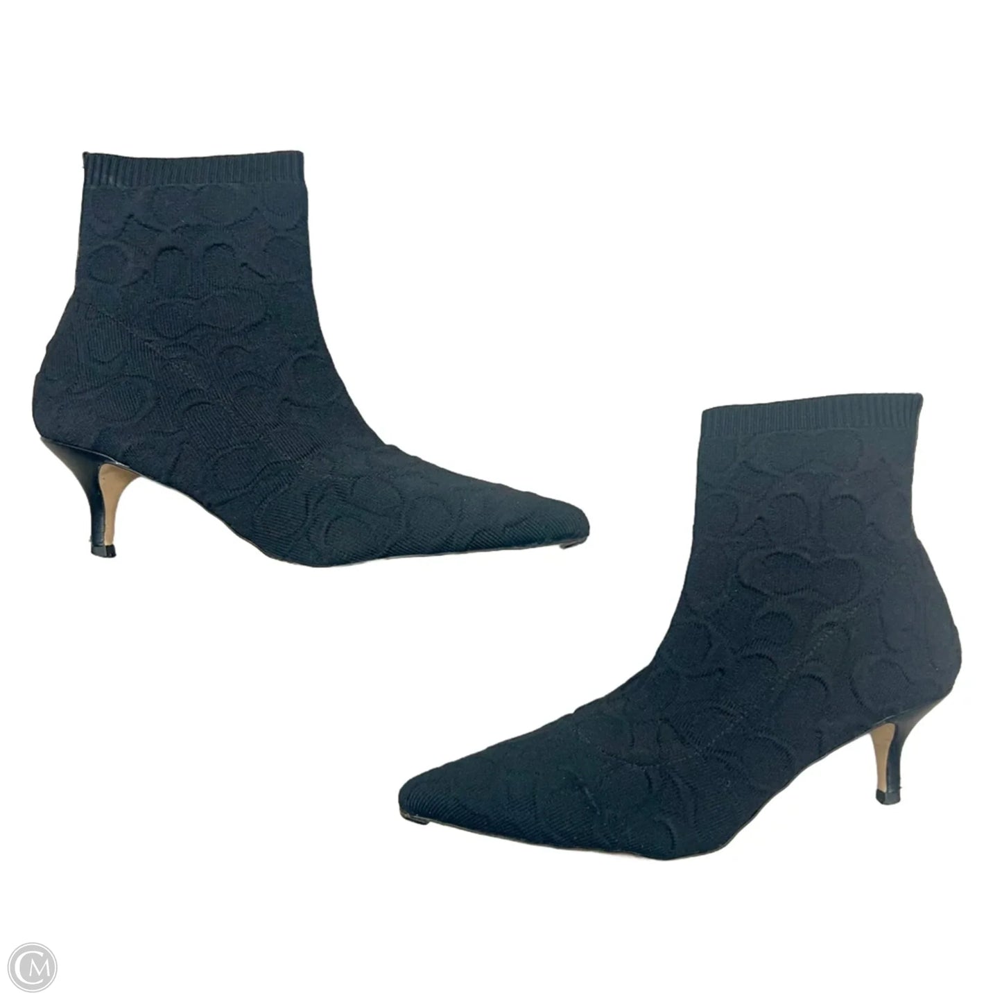 Boots Designer By Coach In Black, Size: 6.5