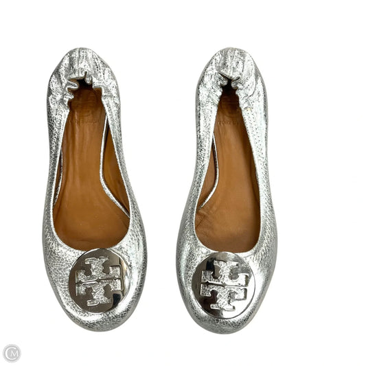 Shoes Designer By Tory Burch In Silver, Size: 7
