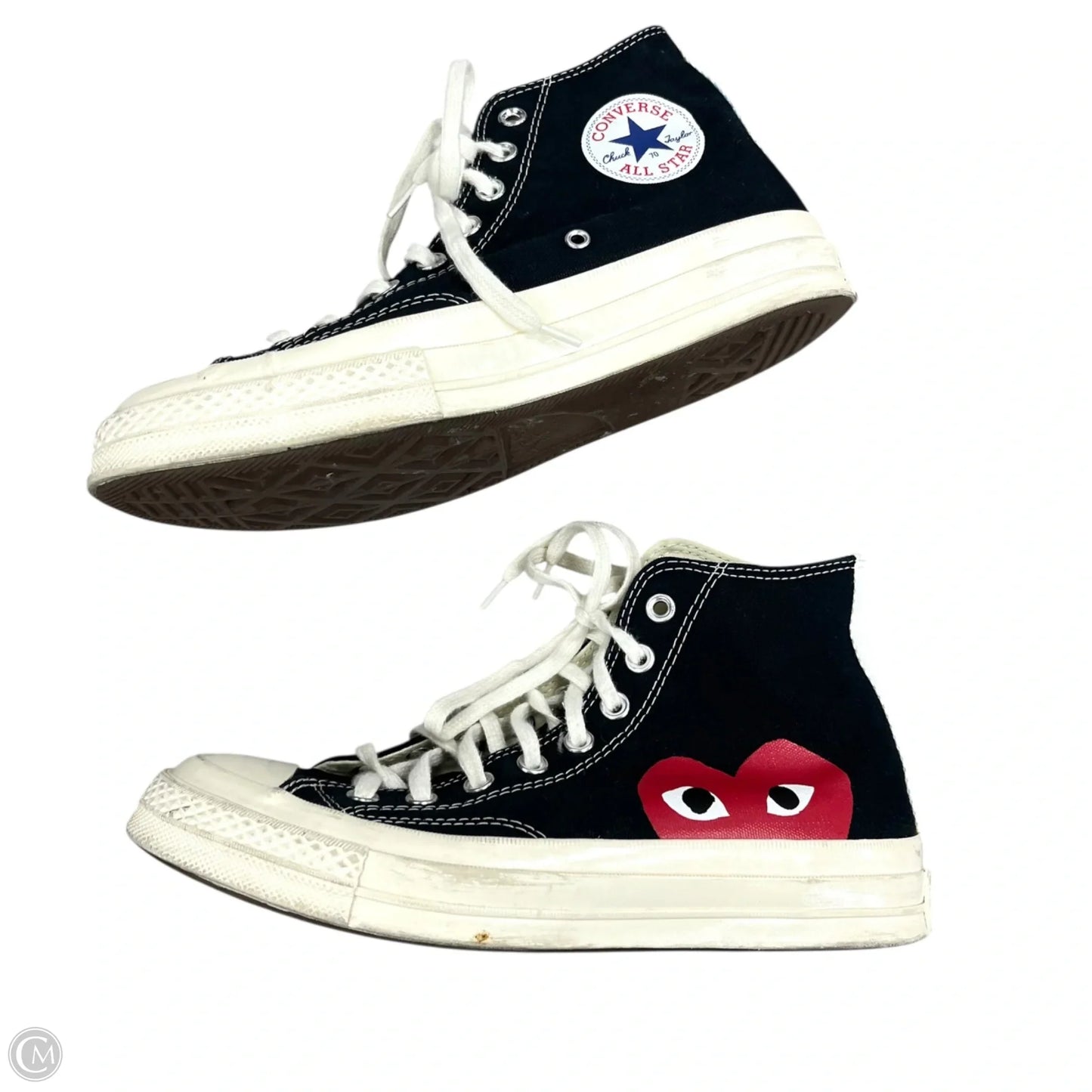 Shoes Sneakers By Converse In Black & Cream, Size: 9