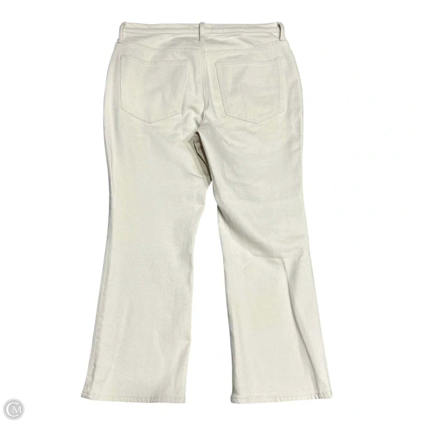 Jeans Cropped By J. Crew In Cream, Size: 12