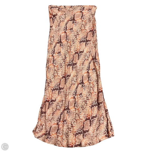 Skirt Maxi By Urban Outfitters In Snakeskin Print, Size: 4