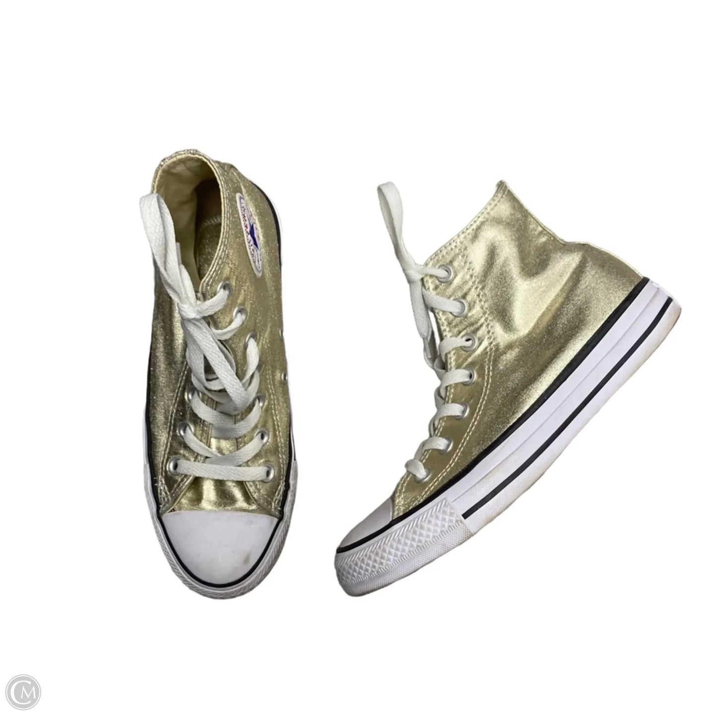 Shoes Sneakers By Converse In Gold, Size: 7