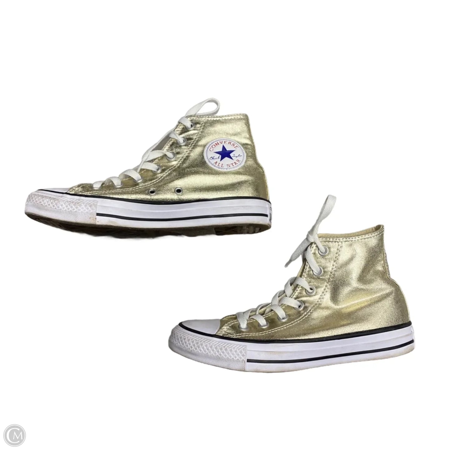 Shoes Sneakers By Converse In Gold, Size: 7