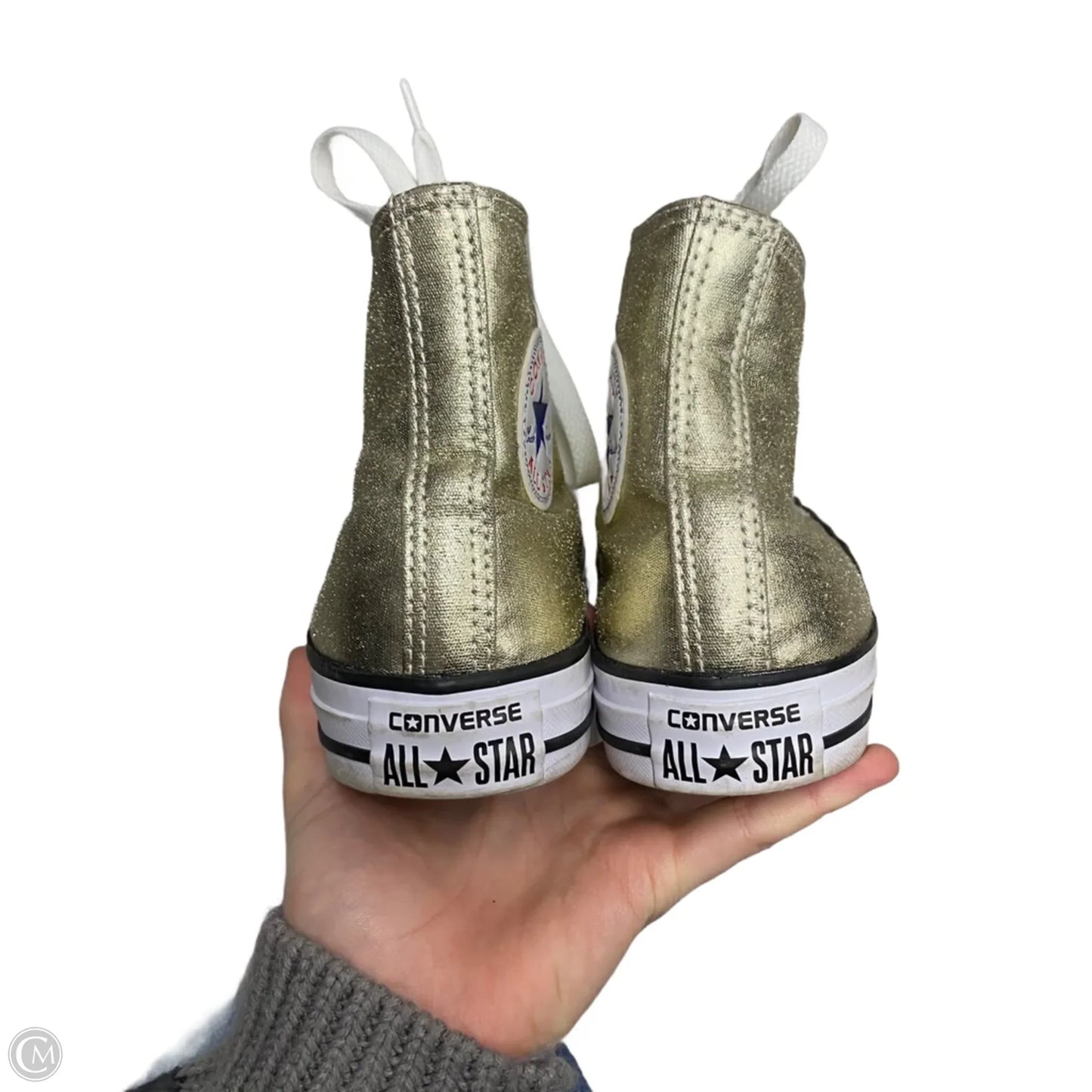 Shoes Sneakers By Converse In Gold, Size: 7