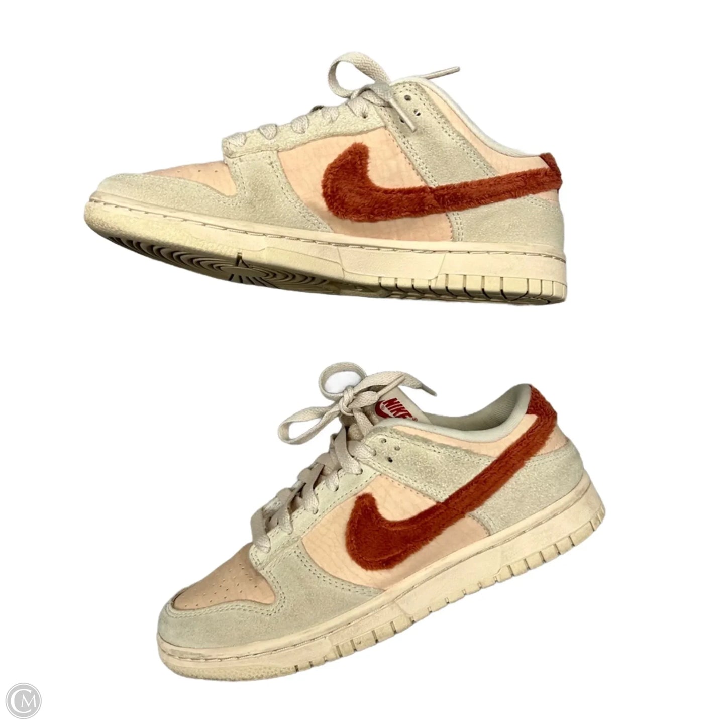 Shoes Sneakers By Nike In Cream & Orange, Size: 7