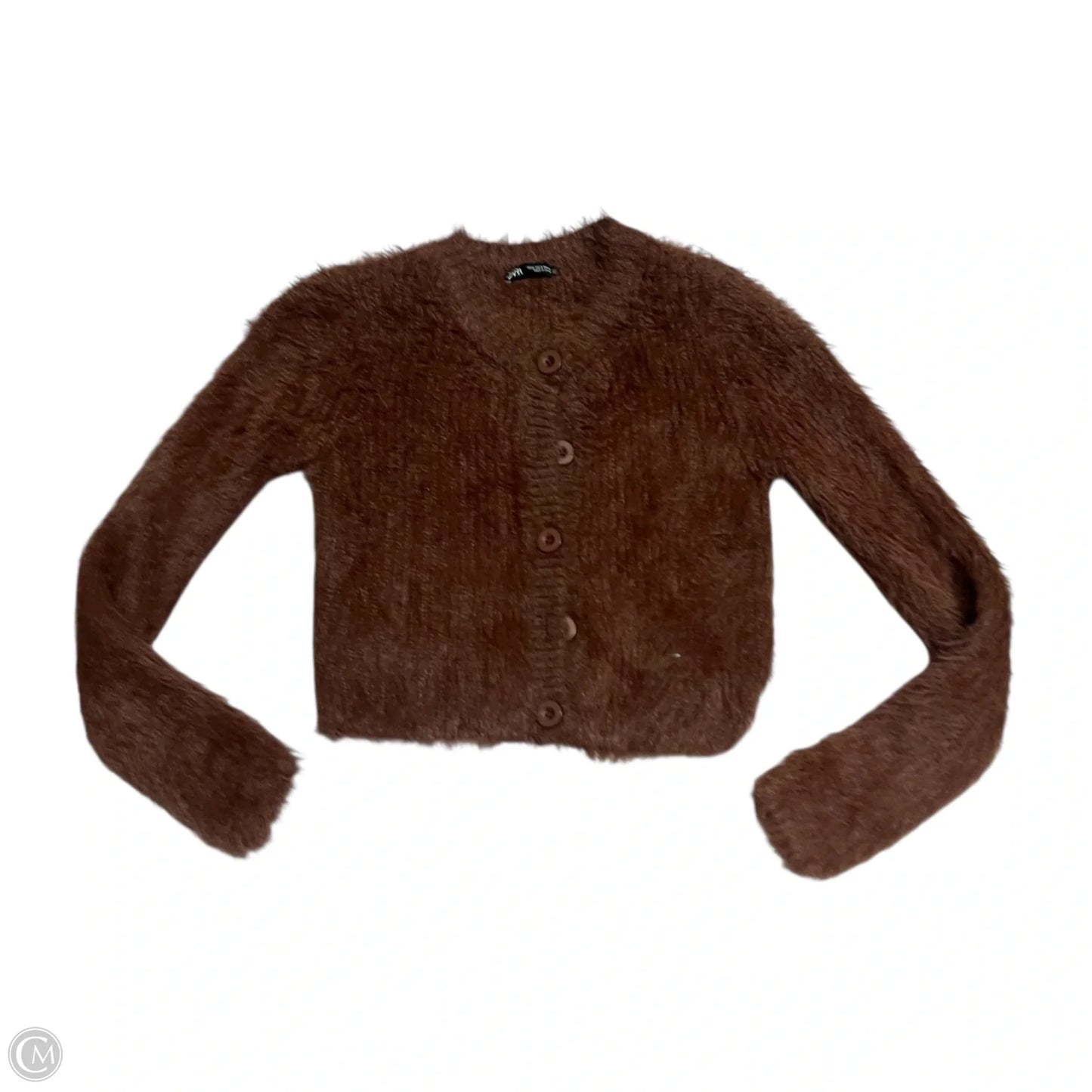 Sweater Cardigan By Zara In Brown, Size: S