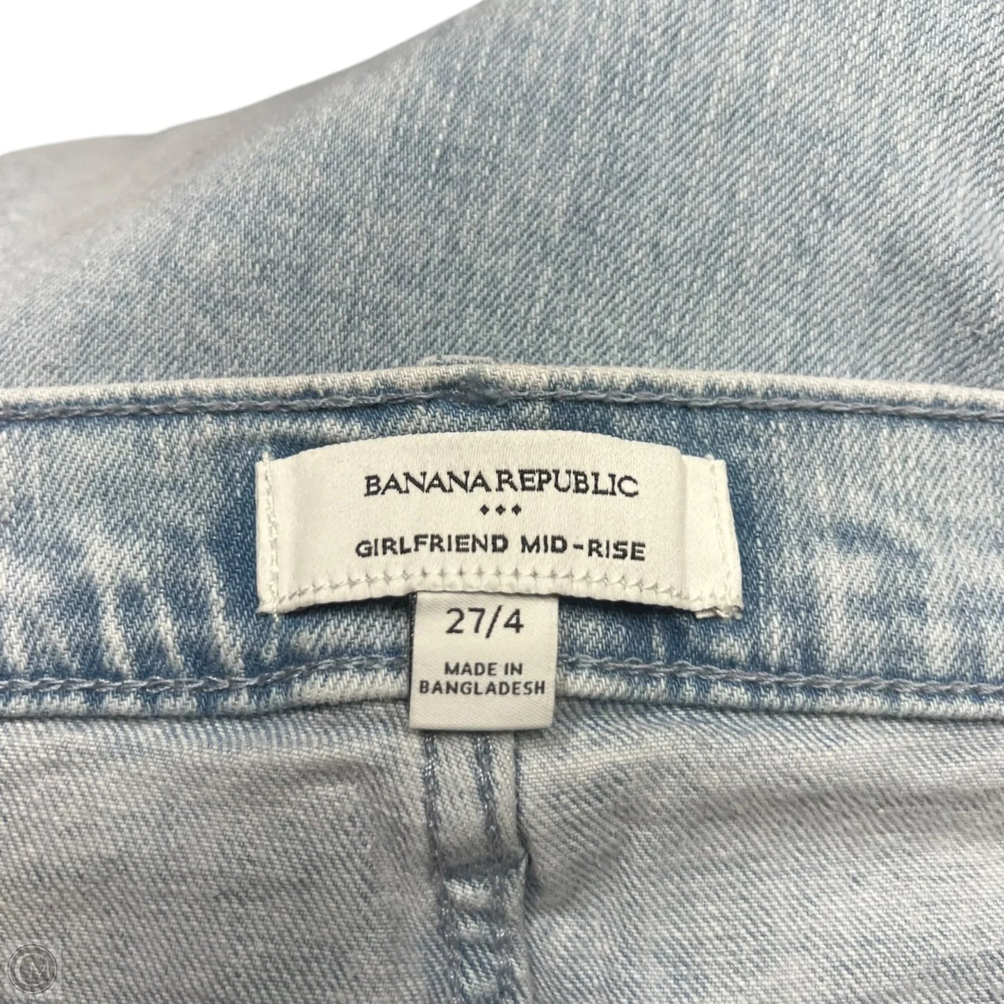 Jeans Straight By Banana Republic In Blue Denim, Size: 4