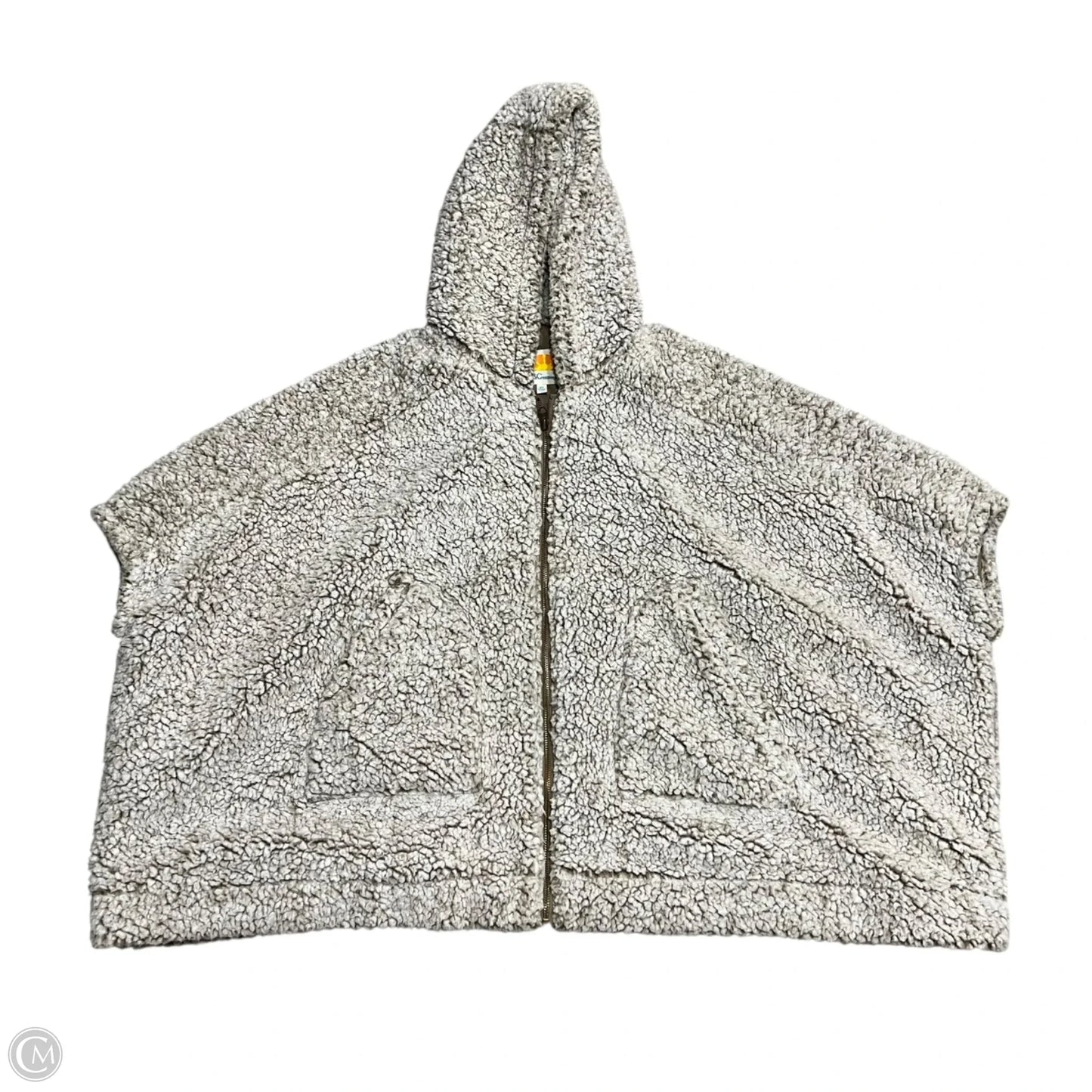 Jacket Faux Fur & Sherpa By C And C In Brown & White, Size: Xs