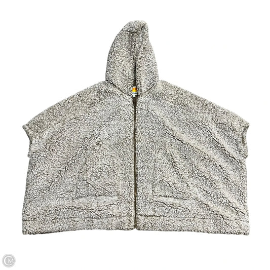 Jacket Faux Fur & Sherpa By C And C In Brown & White, Size: Xs