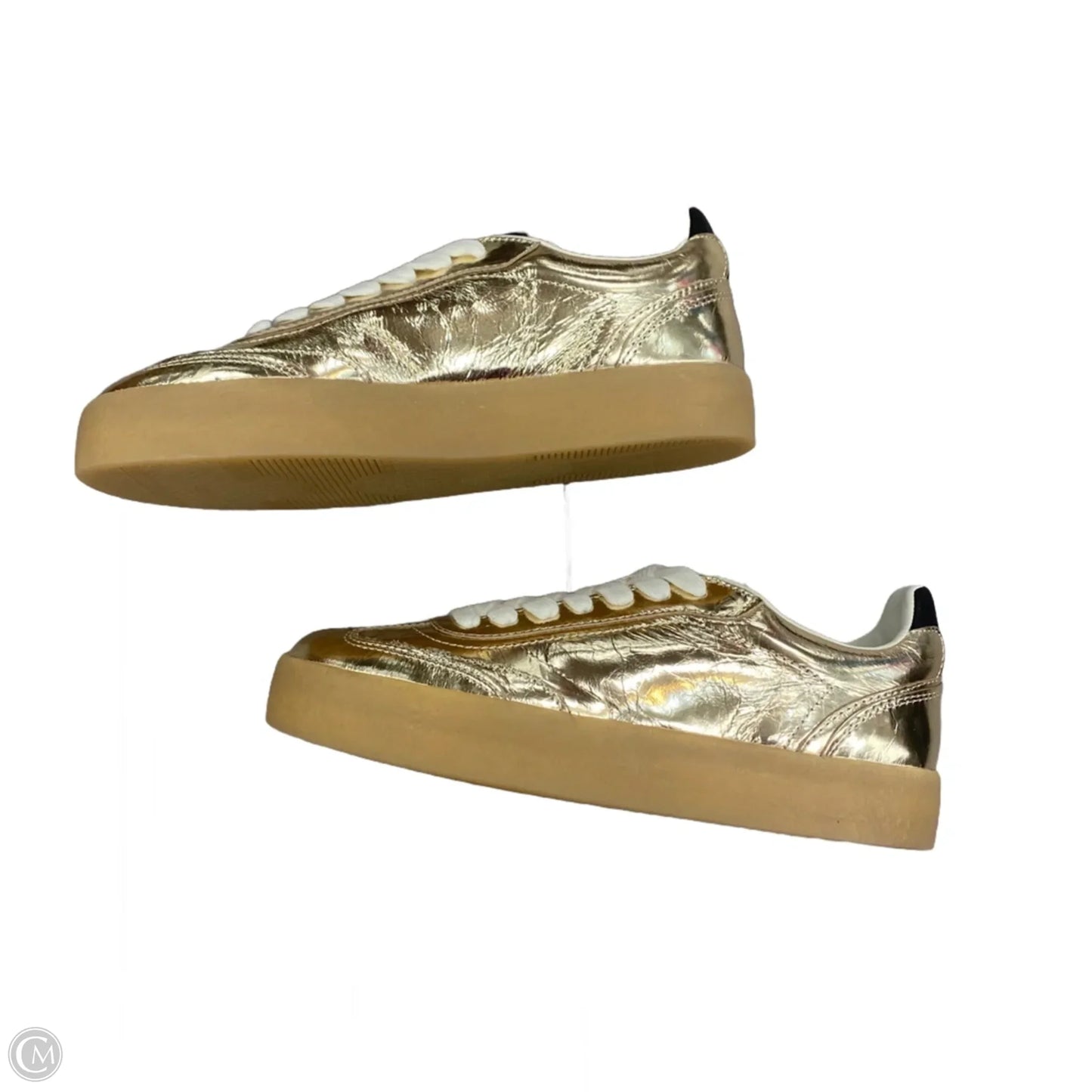 Shoes Sneakers By Steve Madden In Gold, Size: 7.5