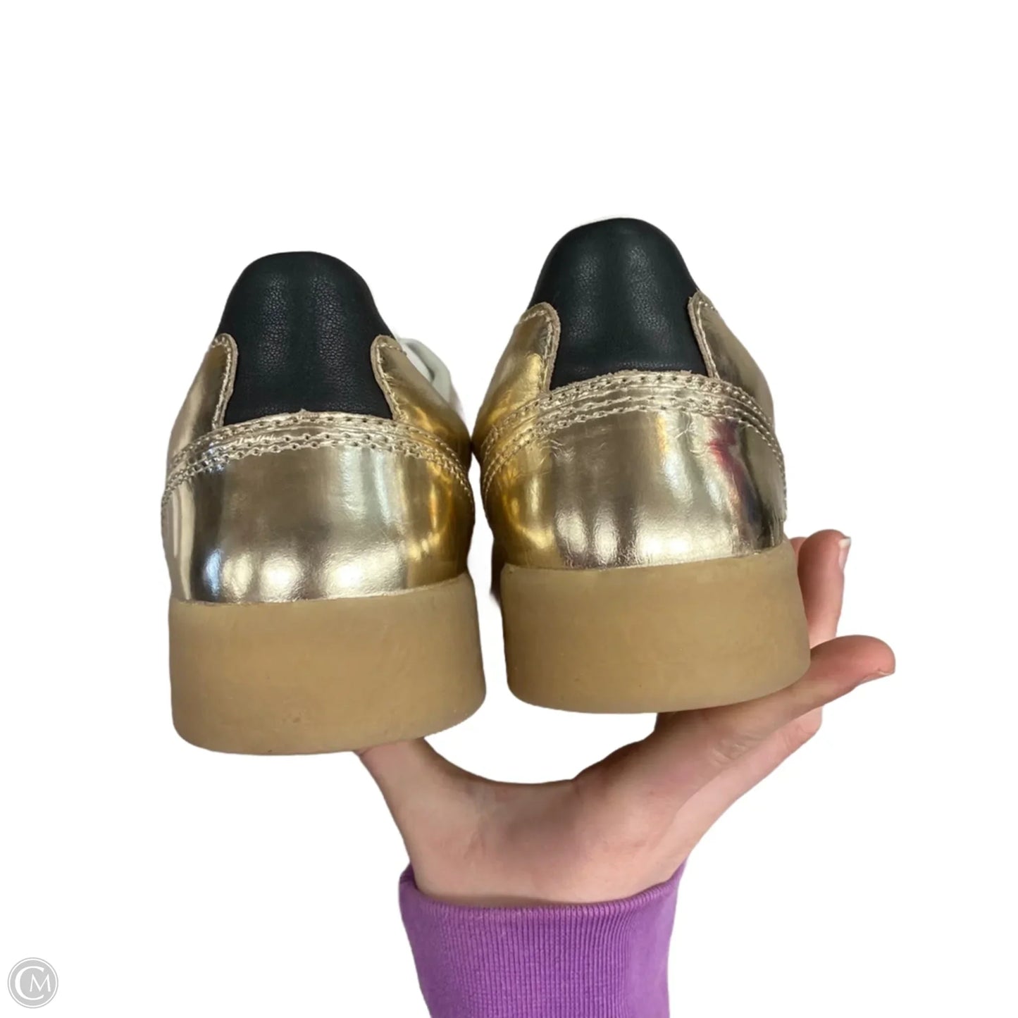 Shoes Sneakers By Steve Madden In Gold, Size: 7.5