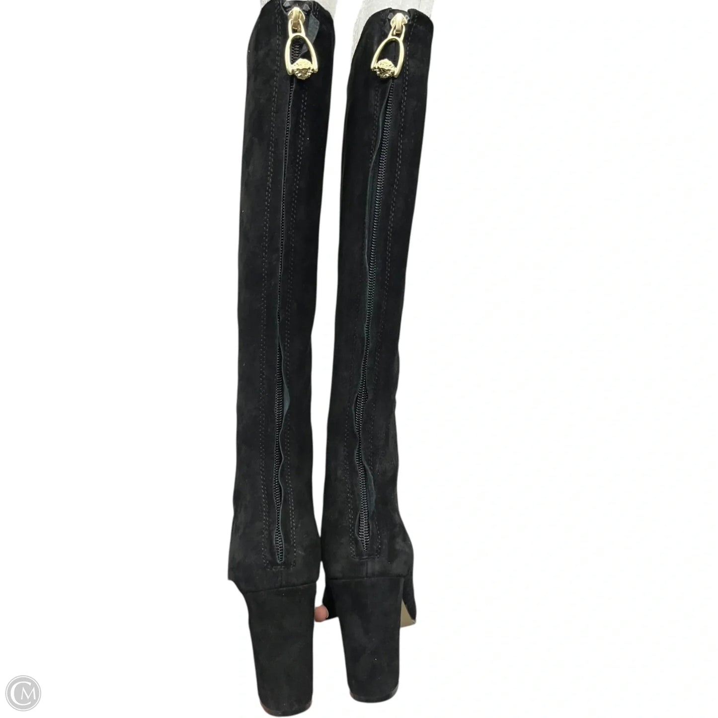 Boots Knee Heels By Anne Klein In Black, Size: 7