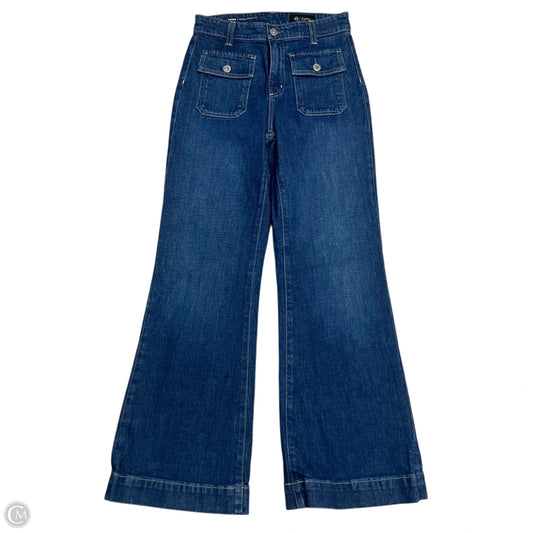 Jeans Flared By Adriano Goldschmied In Blue Denim, Size: 2