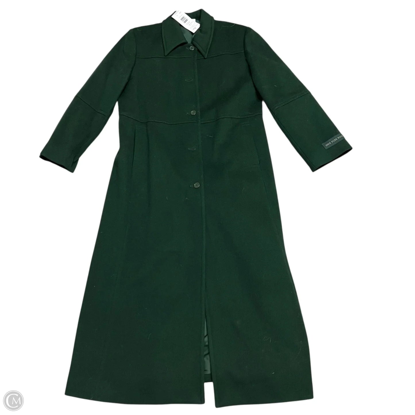 Coat Wool By Harve Bernard In Green, Size: L