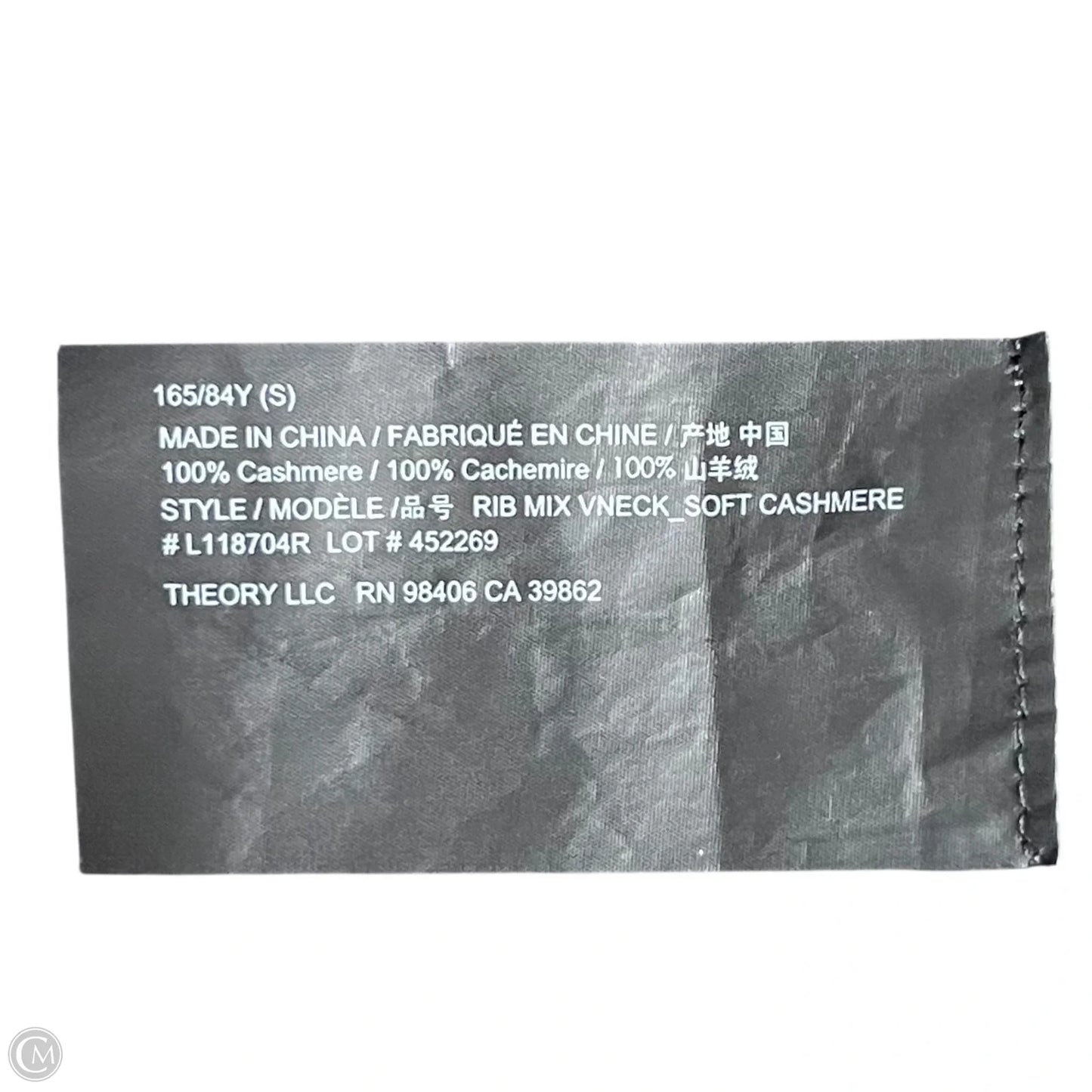 Sweater Cashmere By Theory In Black, Size: S