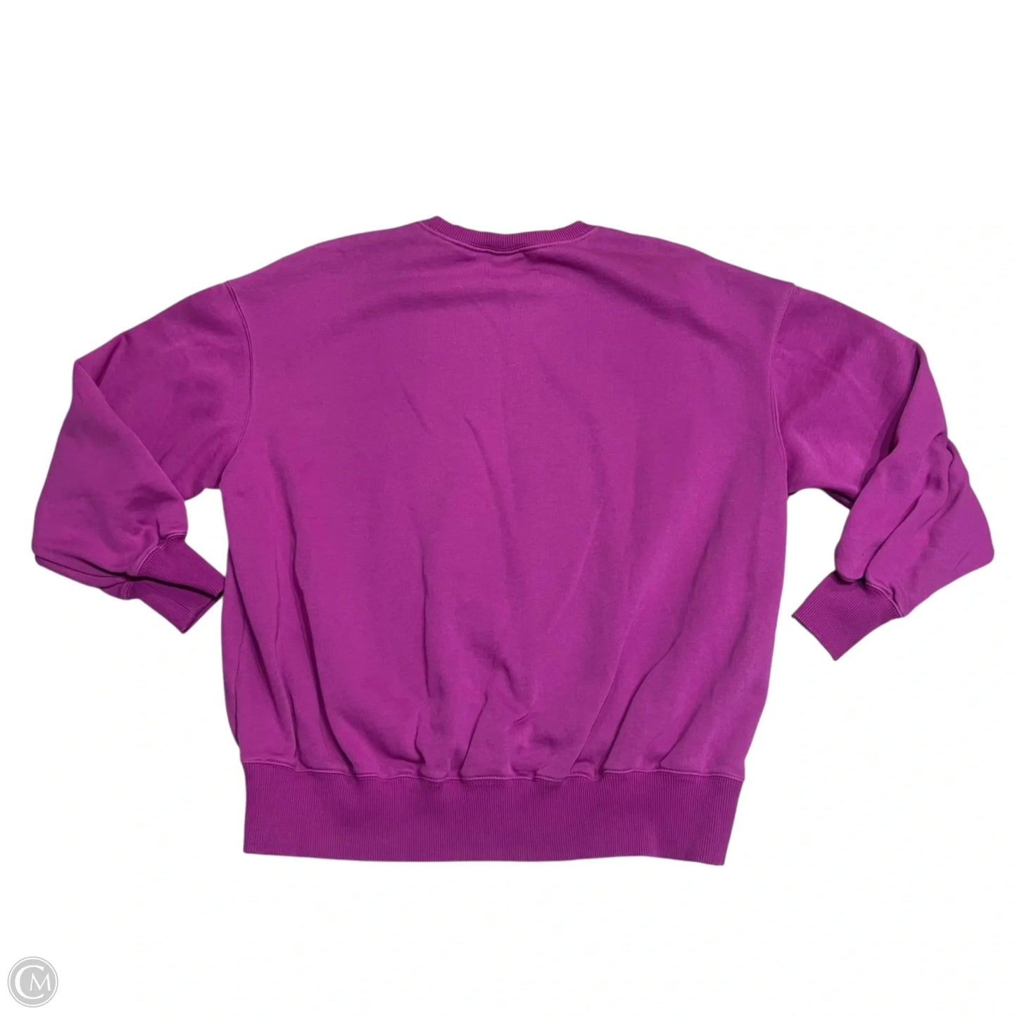 Athletic Sweatshirt Crewneck By Nike In Purple, Size: M