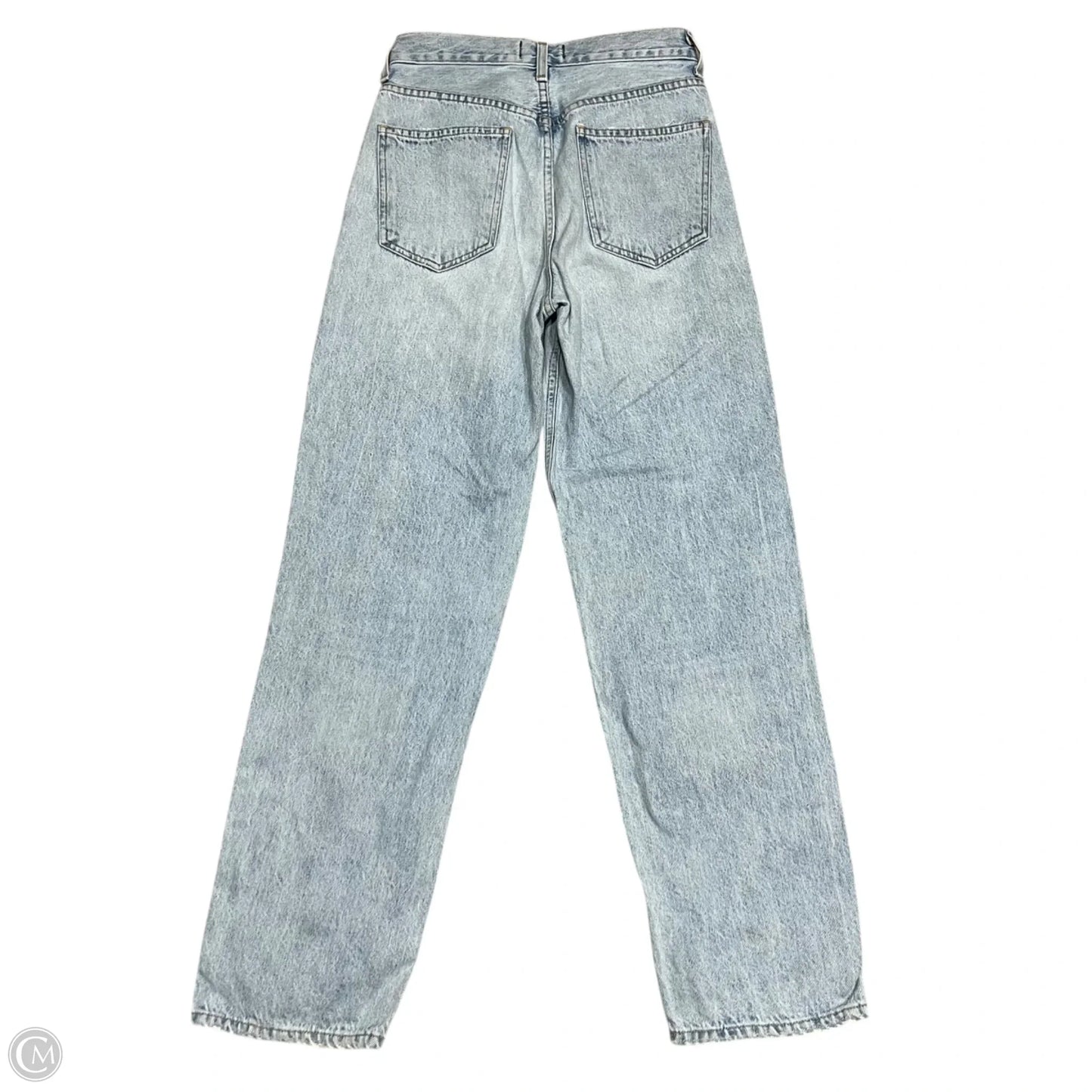 Jeans Wide Leg By Agolde In Blue Denim, Size: 0