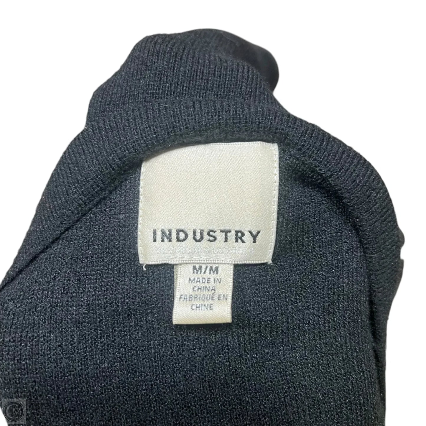 Sweater Short Sleeve By Industry In Black, Size: M