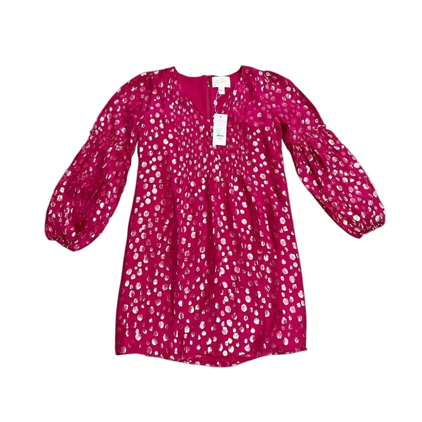Dress Designer By Lilly Pulitzer In Gold & Pink, Size: Xs