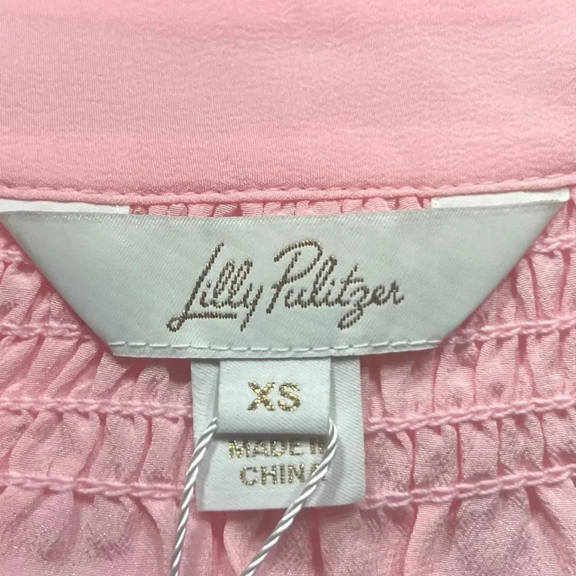 Top Long Sleeve Designer By Lilly Pulitzer In Peach, Size: Xs