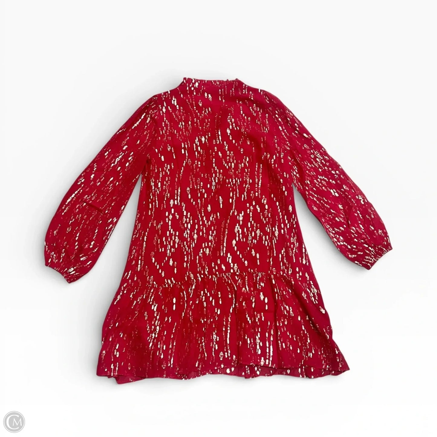 Dress Designer By Lilly Pulitzer In Gold & Red, Size: Xs