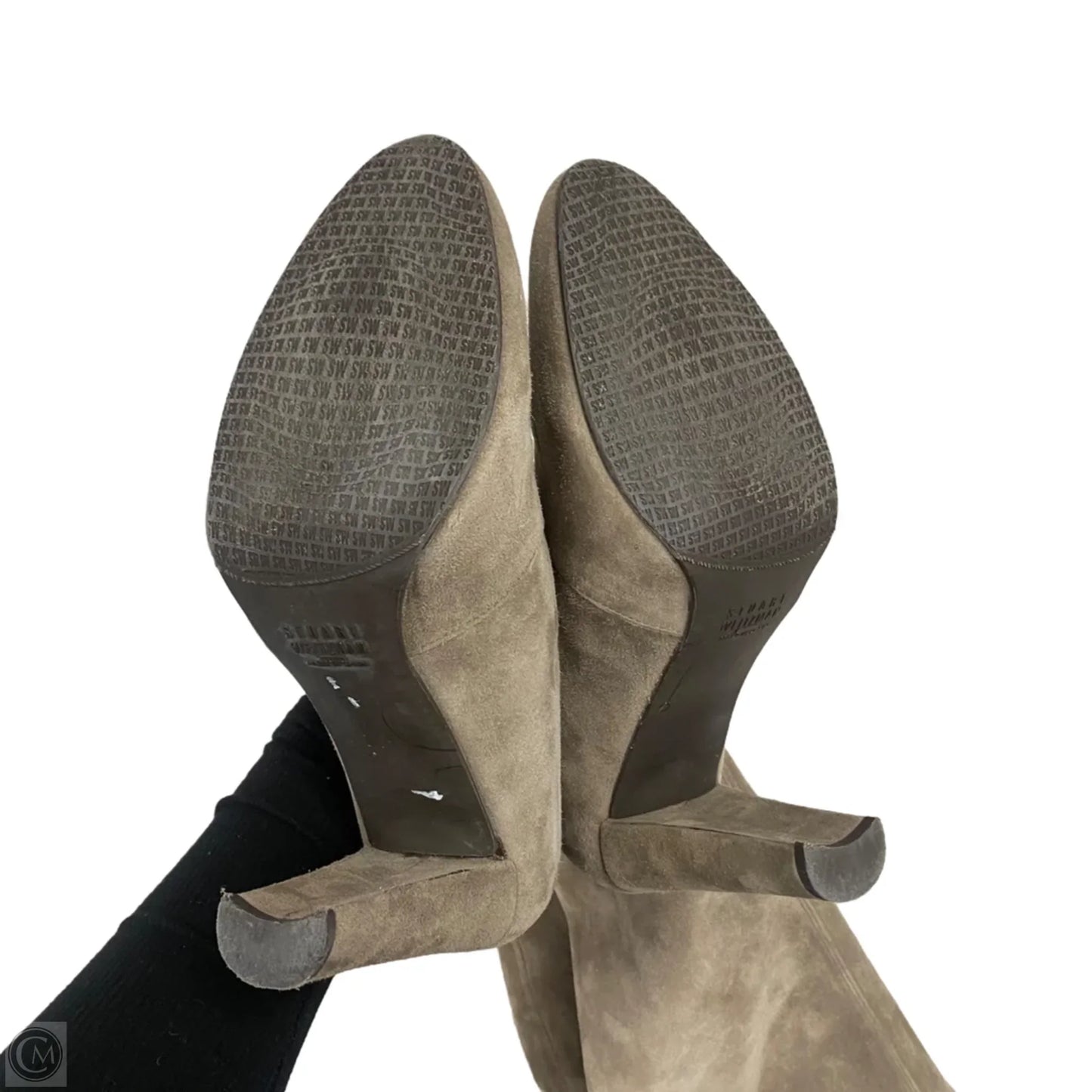 Boots Designer By Stuart Weitzman In Taupe, Size: 7