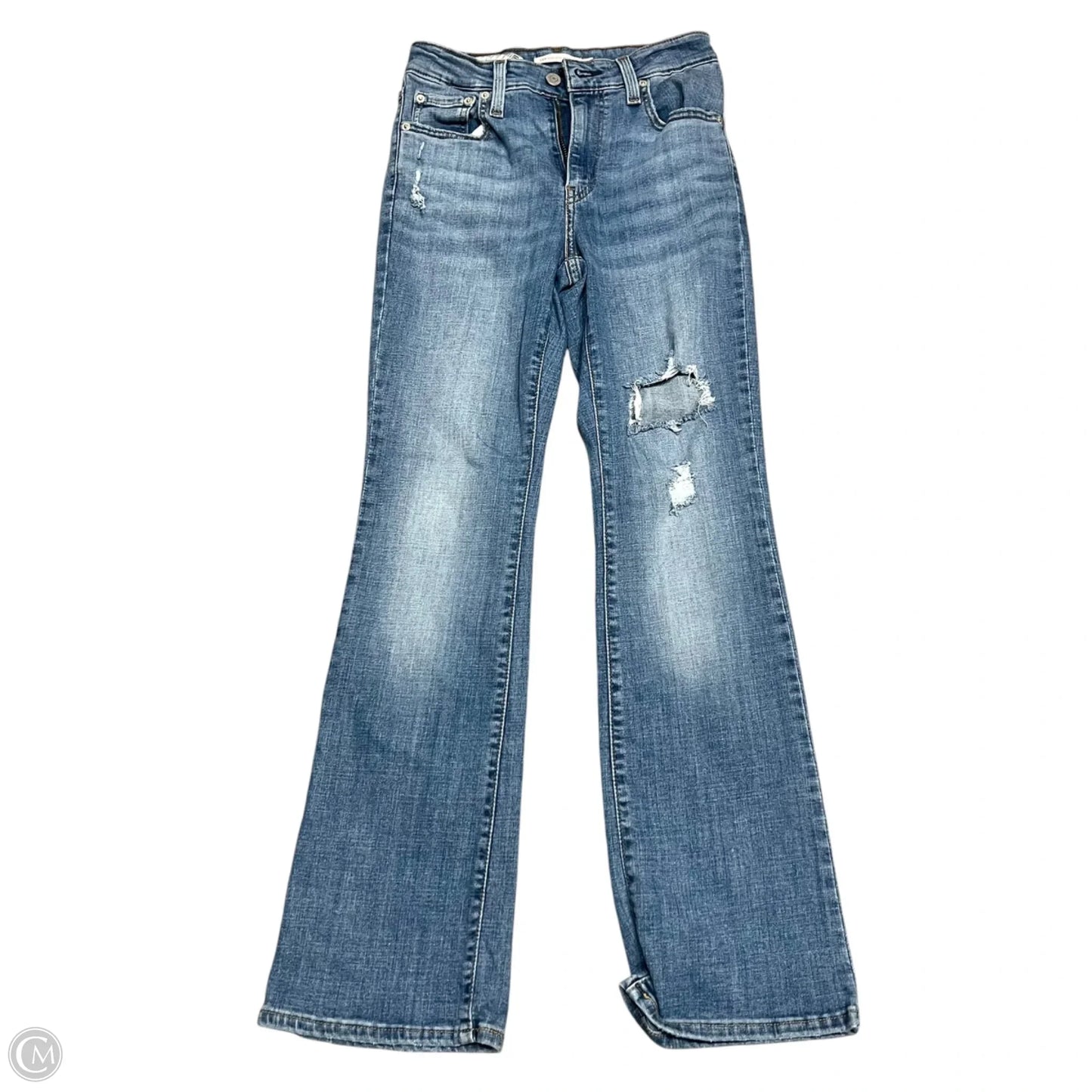 Jeans Boot Cut By Levis In Blue Denim, Size: 2