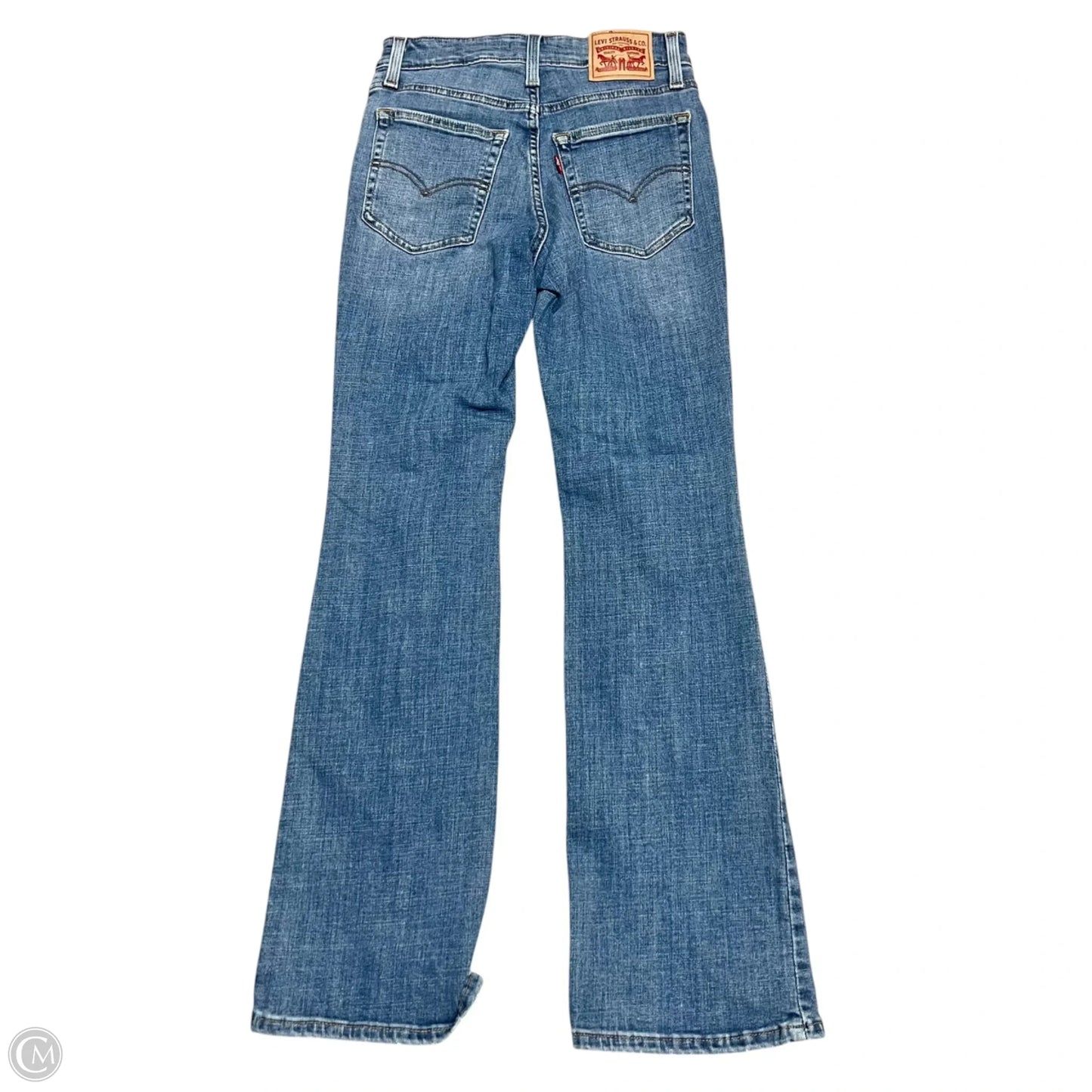 Jeans Boot Cut By Levis In Blue Denim, Size: 2