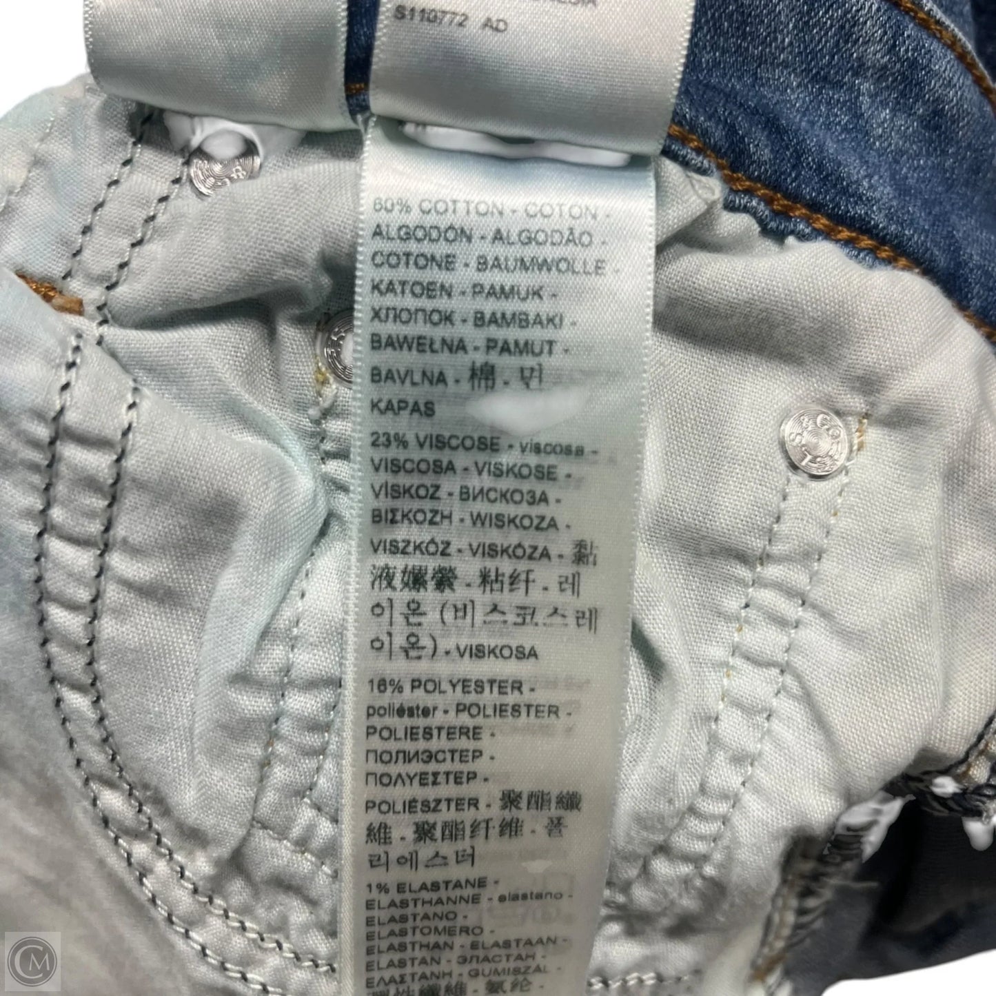 Jeans Boot Cut By Levis In Blue Denim, Size: 2