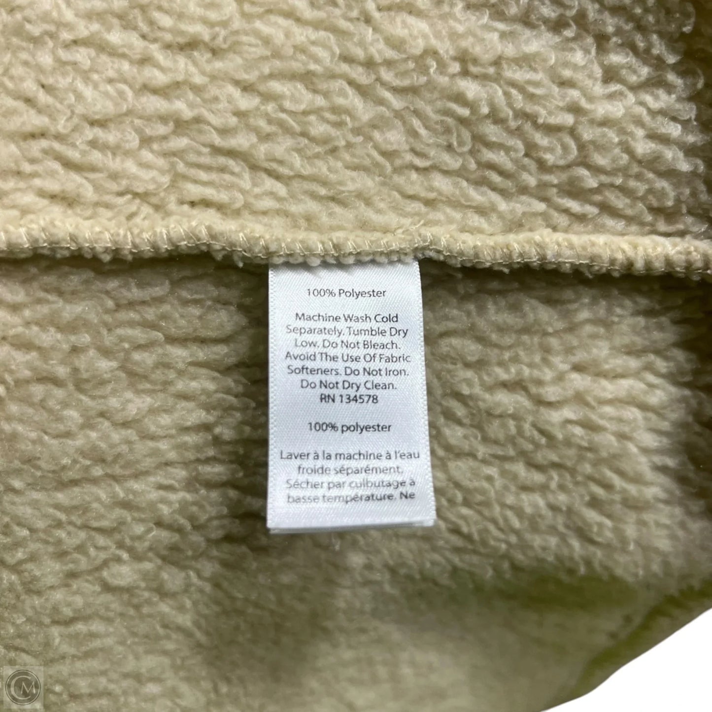 Sweatshirt Collar By Vineyard Vines In Tan, Size: S