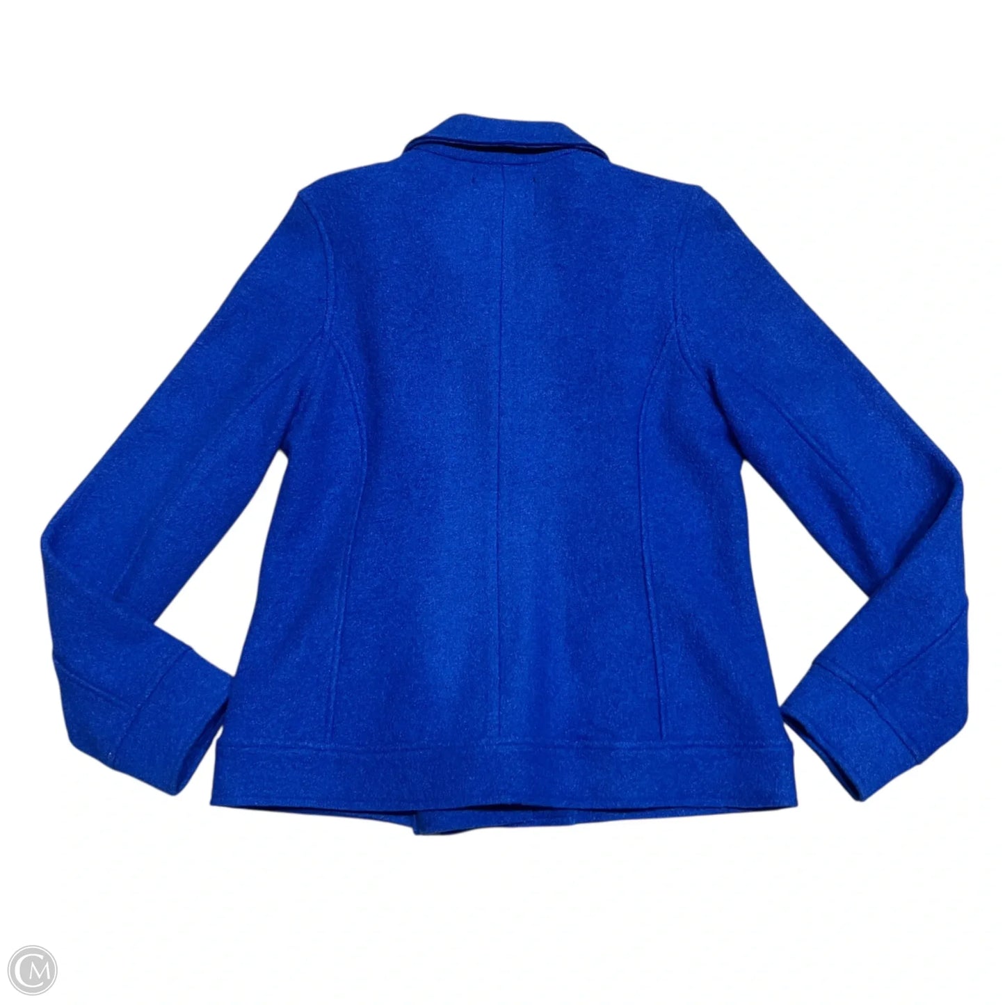 Jacket Moto By Tahari In Blue, Size: M