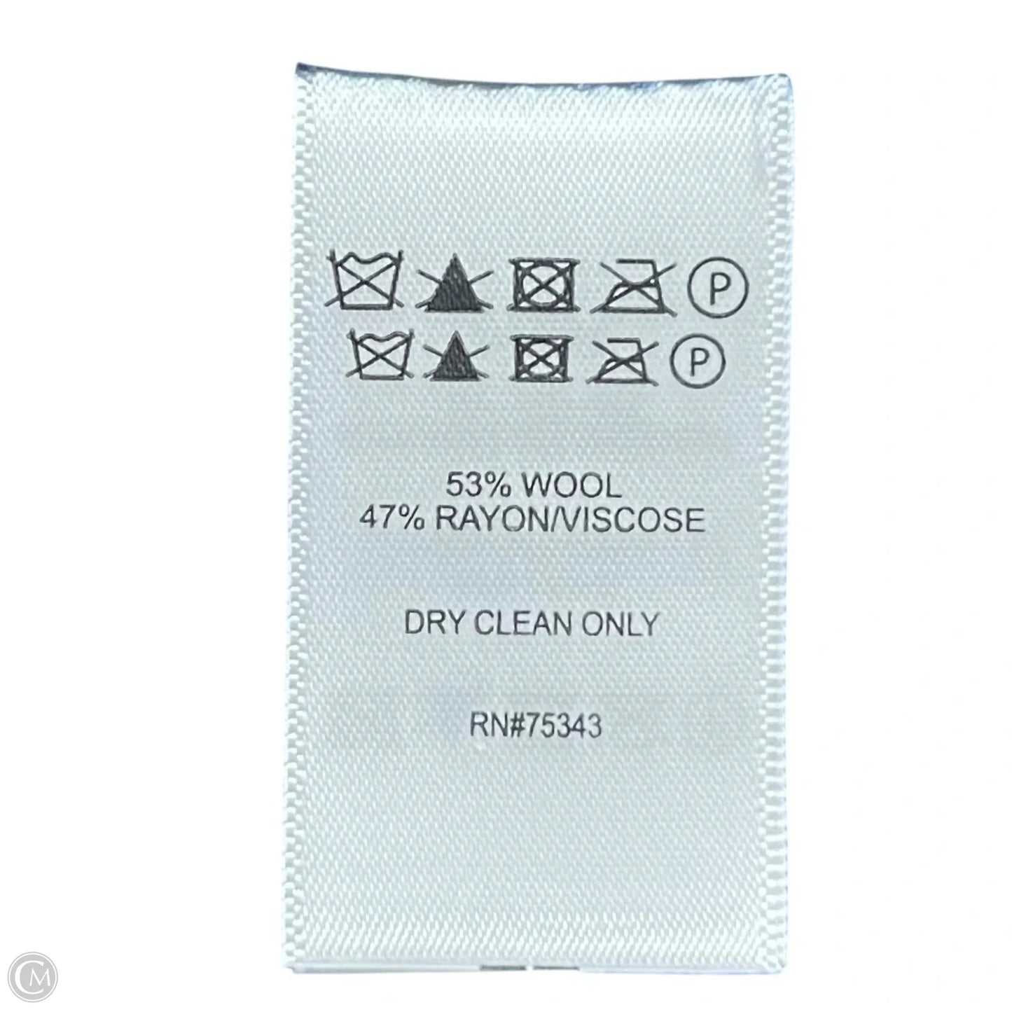 Jacket Moto By Tahari In Blue, Size: M