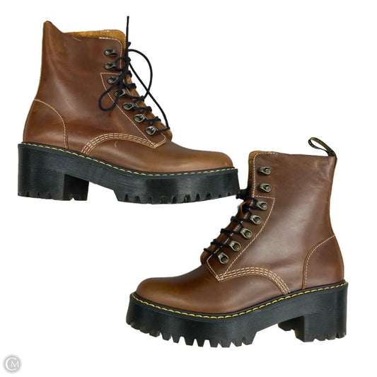 Boots Combat By Dr Martens In Brown, Size: 9