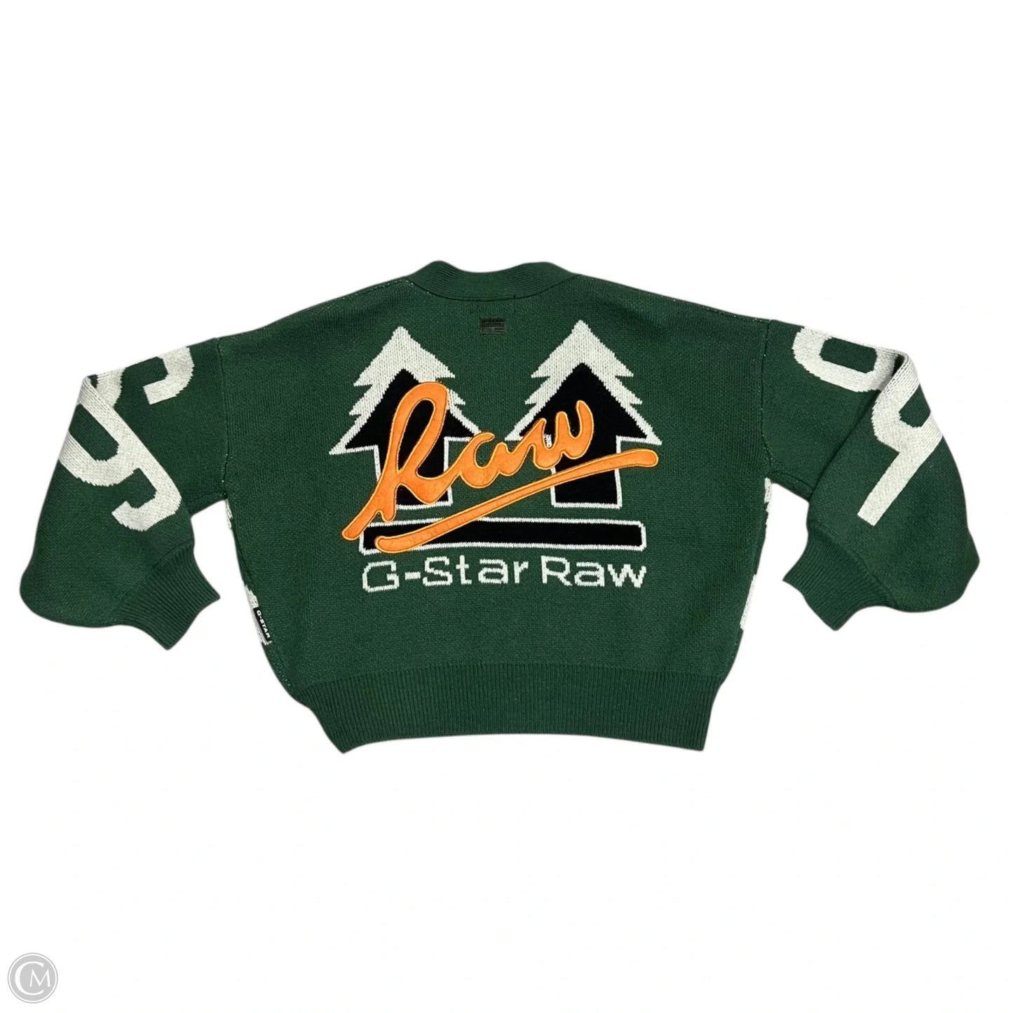 Sweater Cardigan By G Star Raw In Green, Size: M