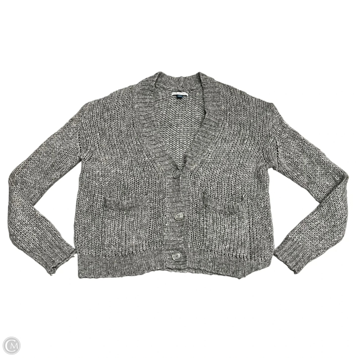 Sweater Cardigan By American Eagle In Grey, Size: S